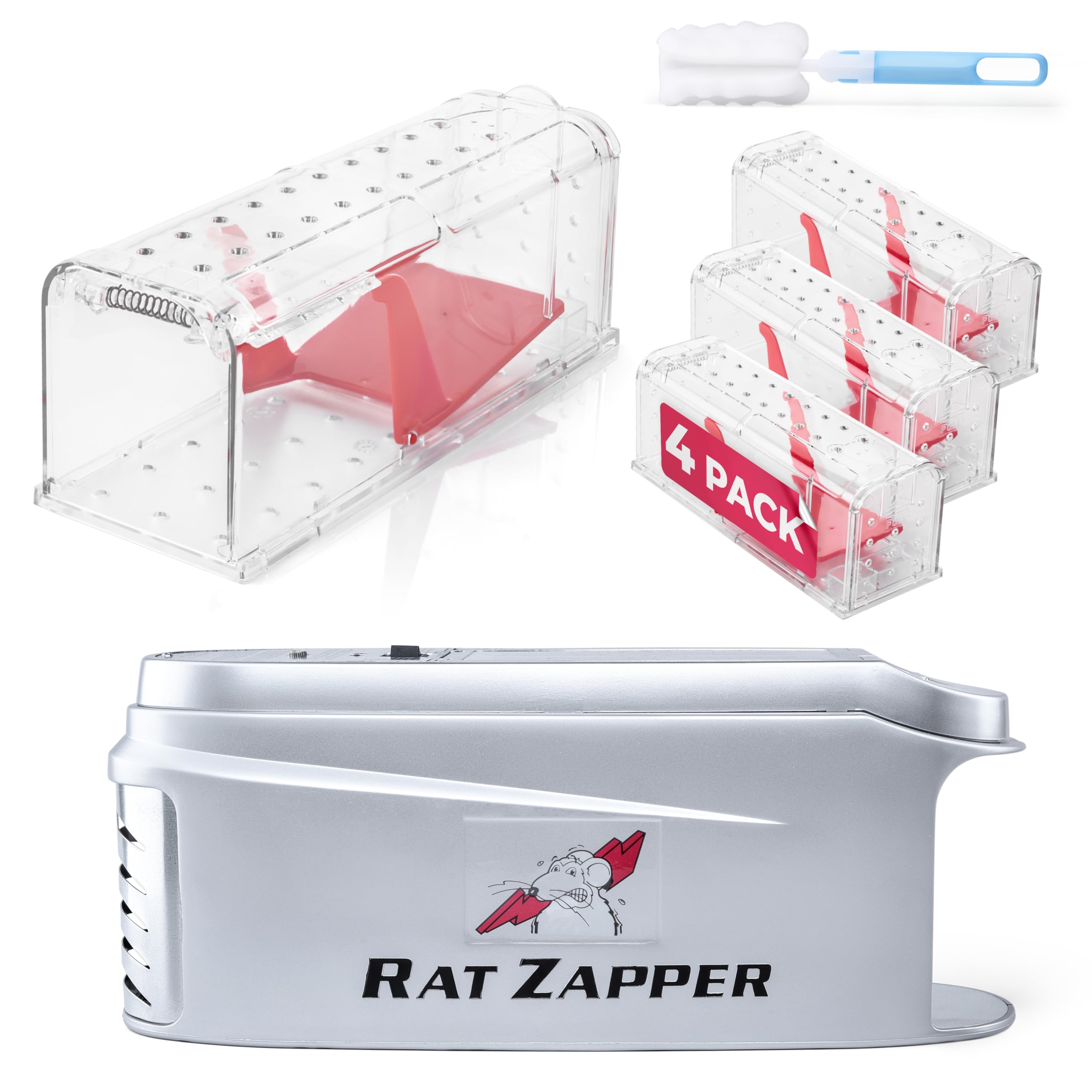 Amazon.com : Teal Elite Rat Zapper and Red 4 Pack Mouse Trap
